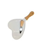 Tagliere a cuore con coltello