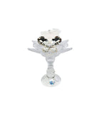 Portacandela a fiore in cristallo