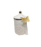 Candela profumata con farfalla