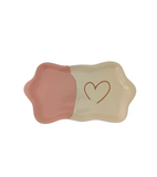 Set tazzine e vassoio bicolore