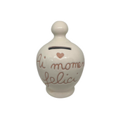 Salvadanaio con frase