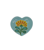 Vassoio a cuore con decoro a rilievo