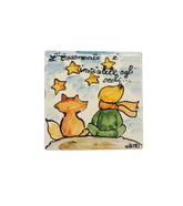 Mattonella Piccolo Principe in ceramica vietrese