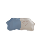 Set tazzine e vassoio bicolore