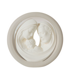 Sacra Famiglia con anello in resina tortora