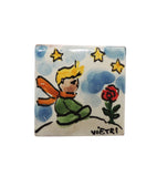 Mattonella Piccolo Principe in ceramica vietrese